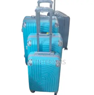 Three Pieces of (Blue Water) Plastic Suit Cases