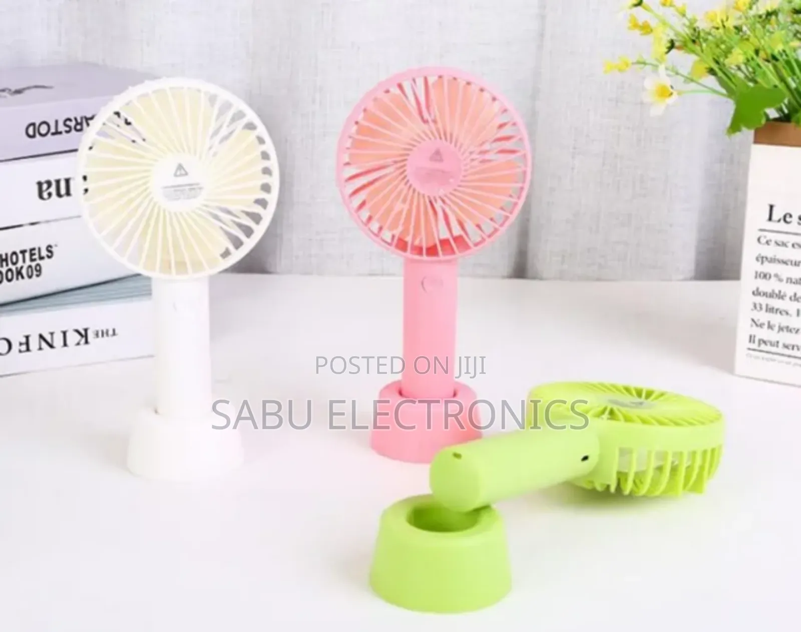 Handheld Rechargeable Fan- 2 In 1