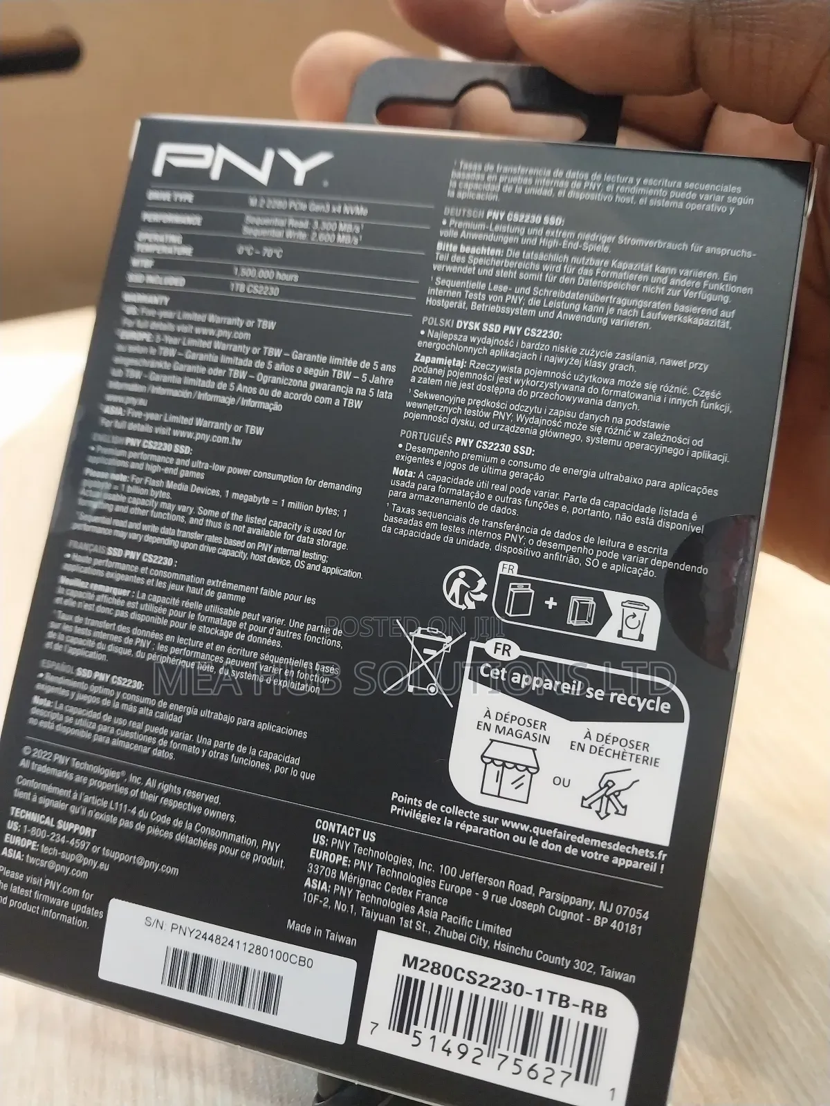 Pny 1tb SSD Nvme
