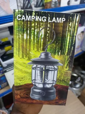 Battery-Powered LED Camping Lantern.