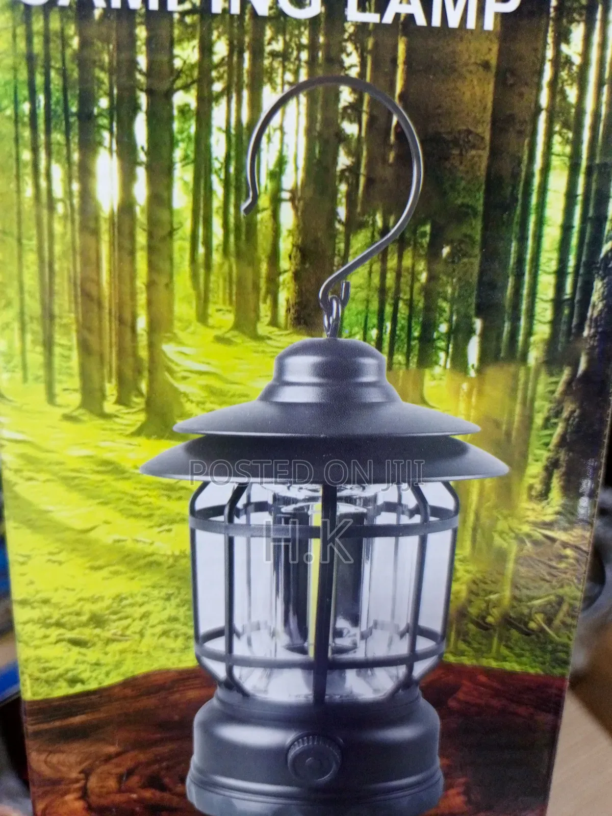 Battery-Powered LED Camping Lantern.