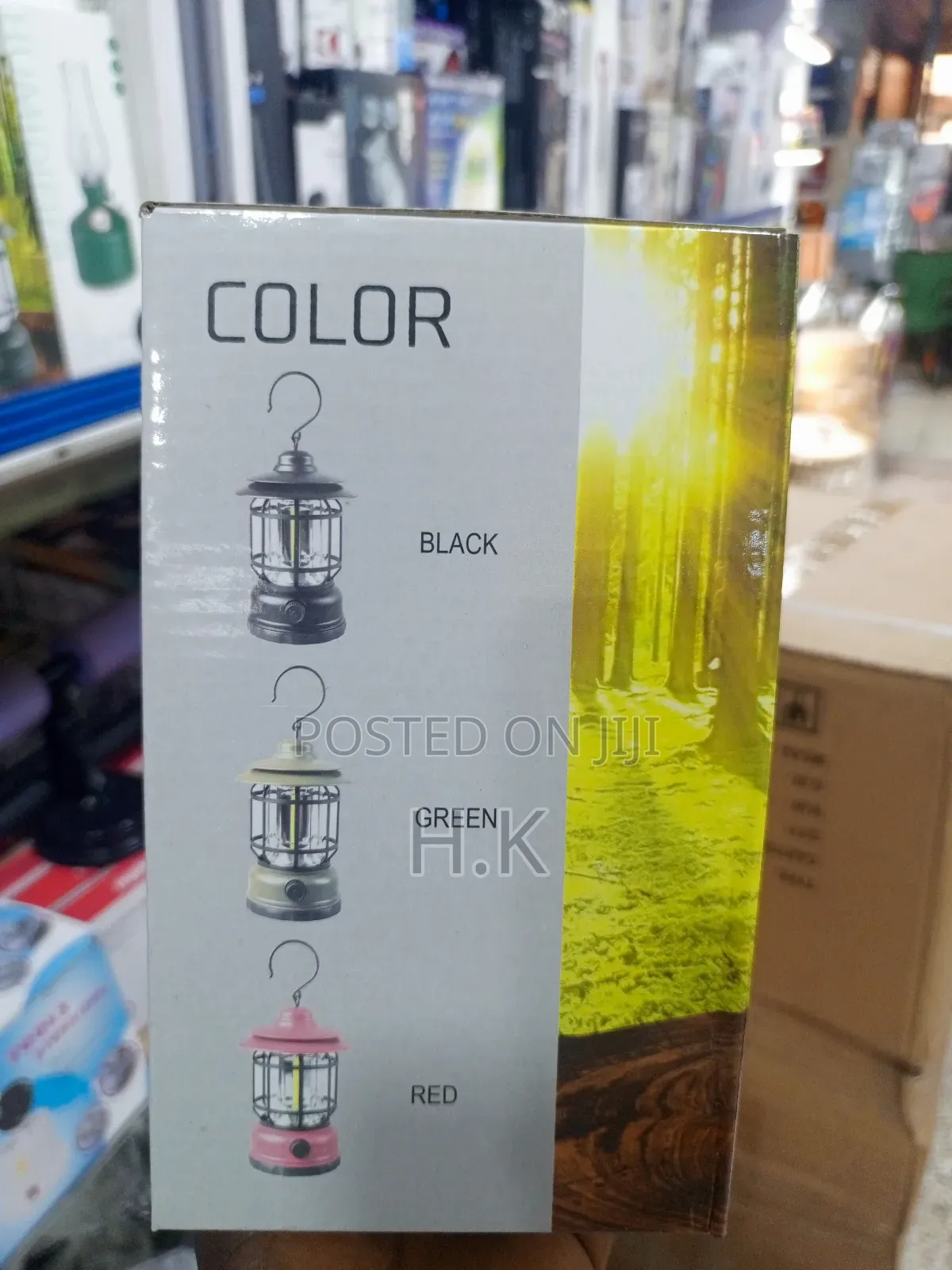 Battery-Powered LED Camping Lantern.