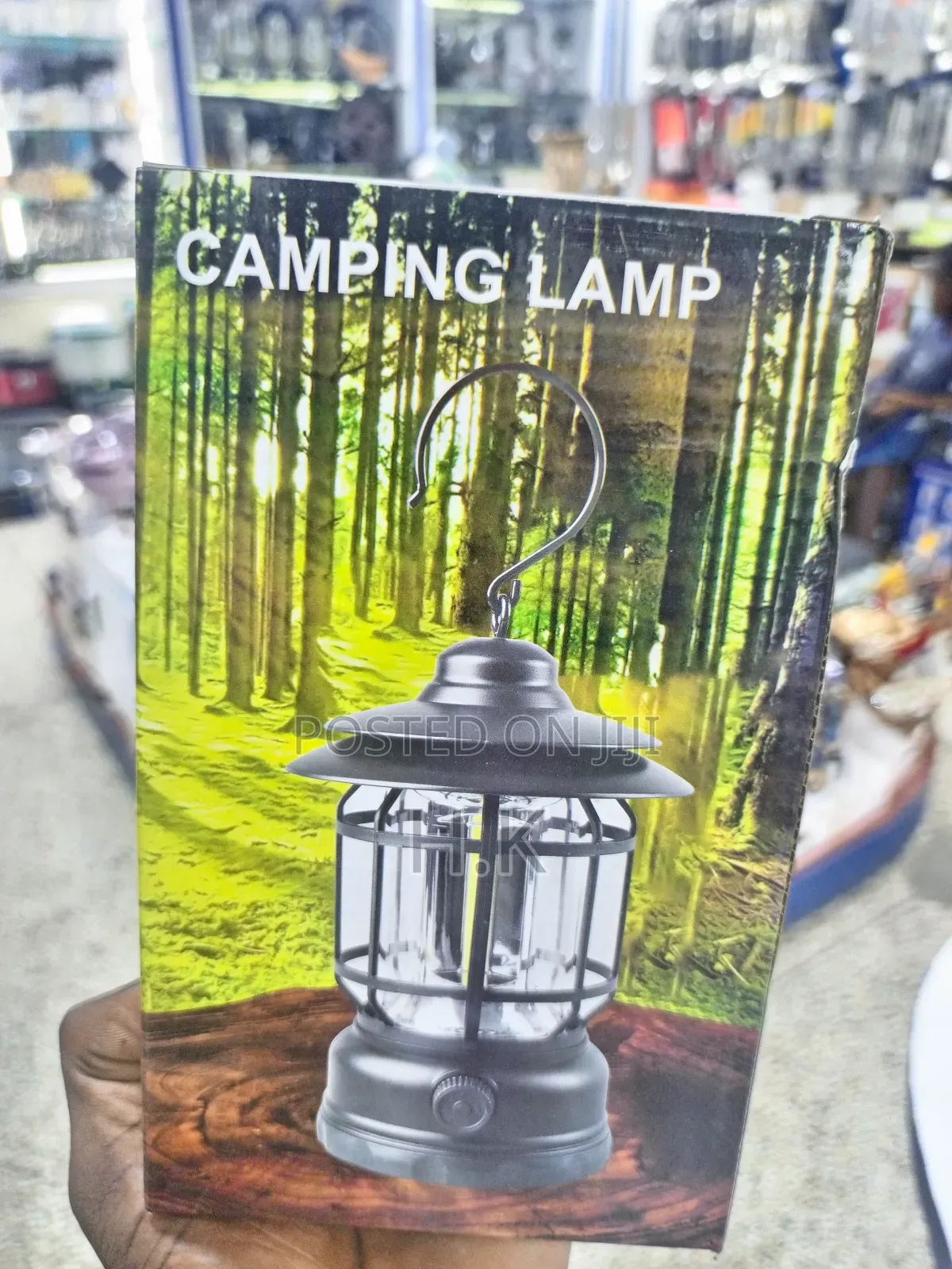 Battery-Powered LED Camping Lantern.
