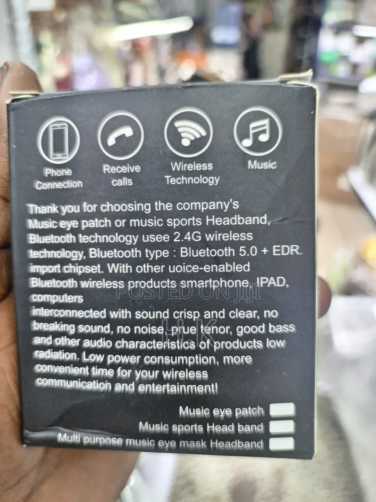 Bluetooth Sleep Eye Mask Music Headset.