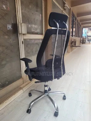 Black Mesh Swinging Chair