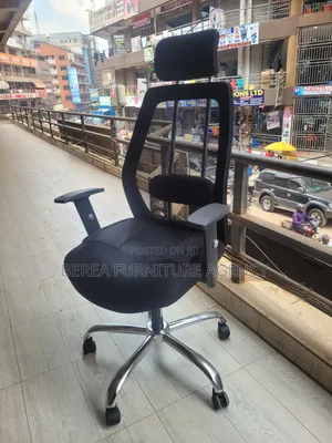 Black Mesh Swinging Chair