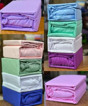 Plain Coloured Fitted Bedsheets 5*6 6*6