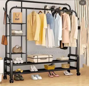 Clothes Storage Rack Black