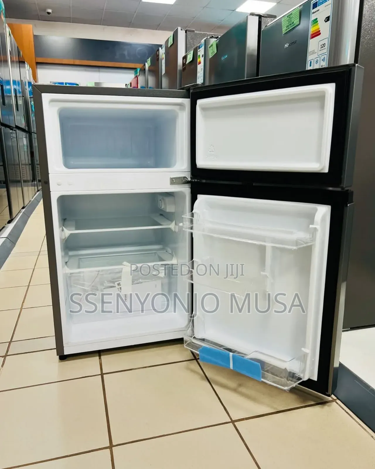 Hisense 120l Double Door Refrigerator - Silver (Rd120)