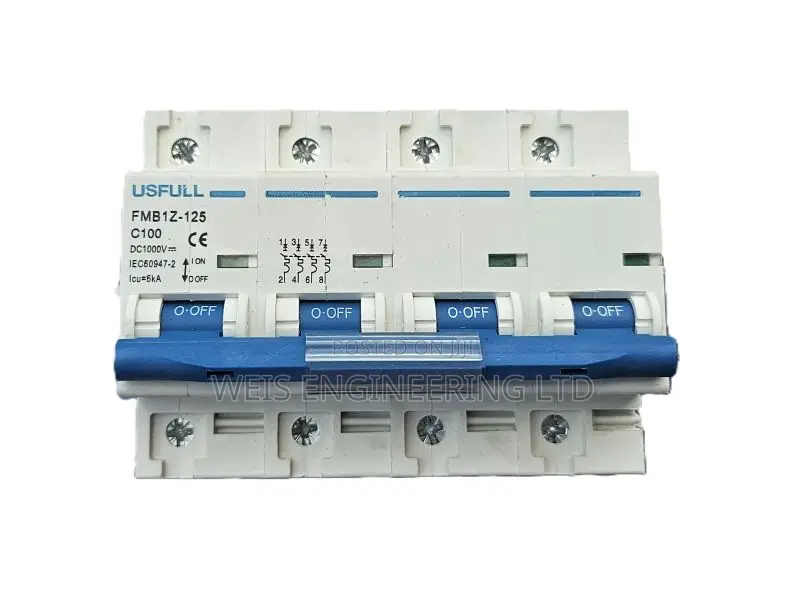 1000VDC 100amps DC Miniature Breaker