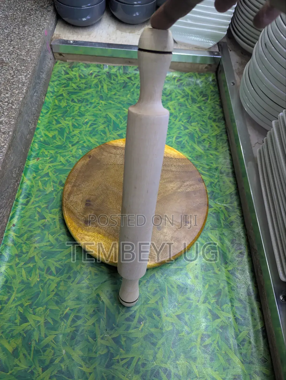 Hard Wood Chapati Board and Rolling Pin