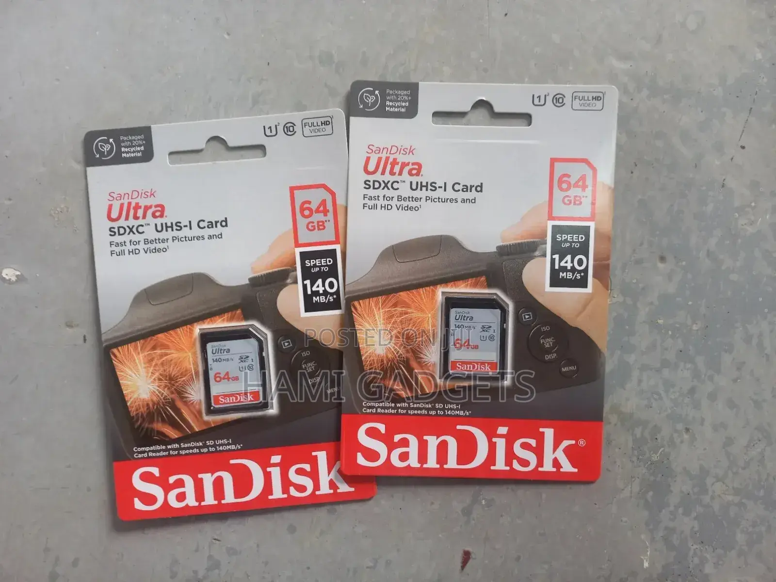64gb Memorycard Sandisk Ultra SDXC Uhs Card