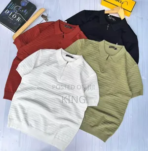 Regal Knit Zipper T-Shirt