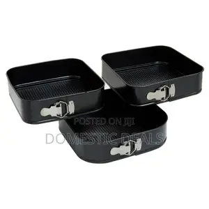 3pcs Square Cake Baking Mould
