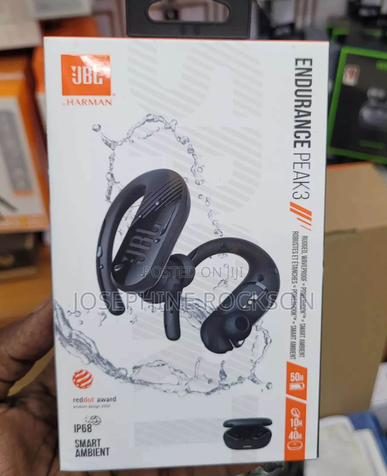 JBL Endurance Peak 3 Earbuds/ JBL Earhook