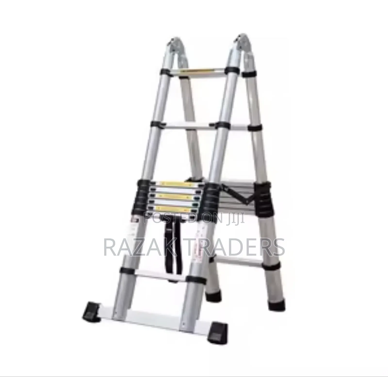 Telescopic Ladder 330lb Load Capacity 5m Durable Extension