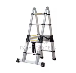 Telescopic Ladder 330lb Load Capacity 5m Durable Extension