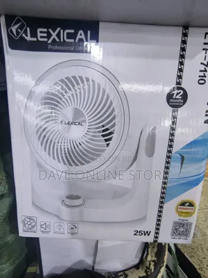 LEXICAL Electric Table Fan - White