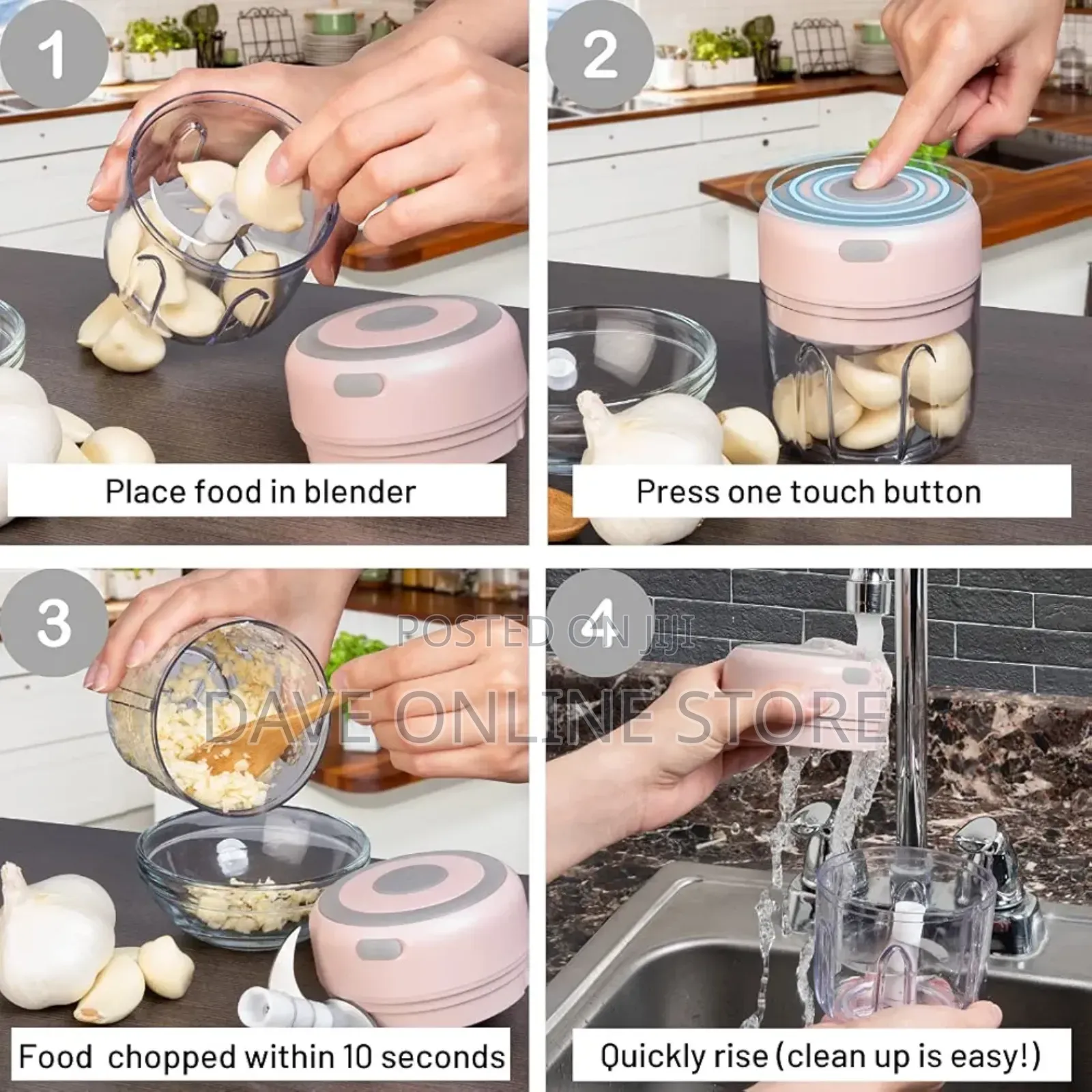 Cordless Mini Electric Food Garlic Chopper