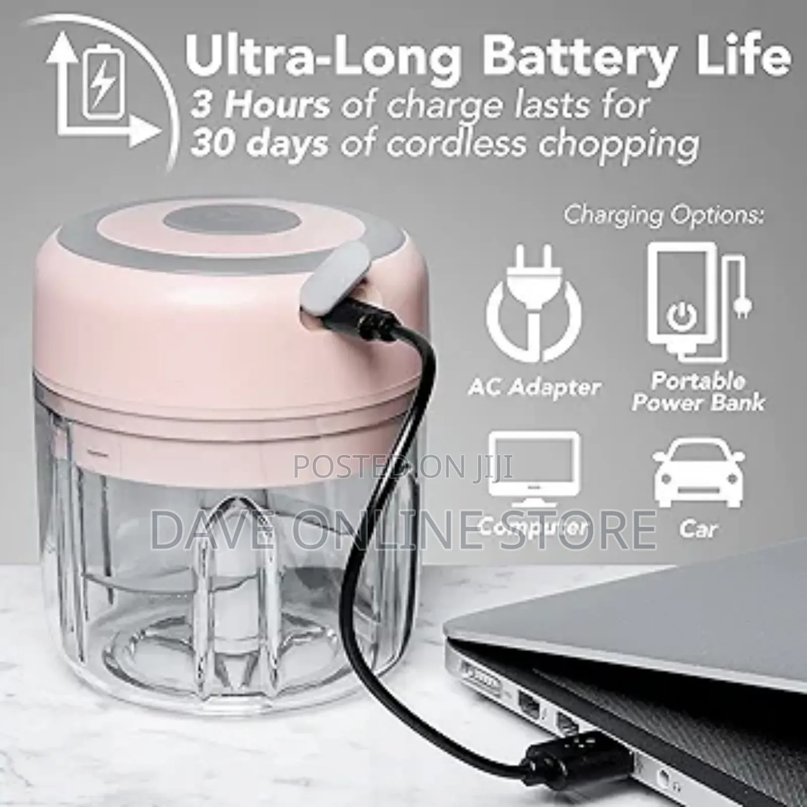 Cordless Mini Electric Food Garlic Chopper