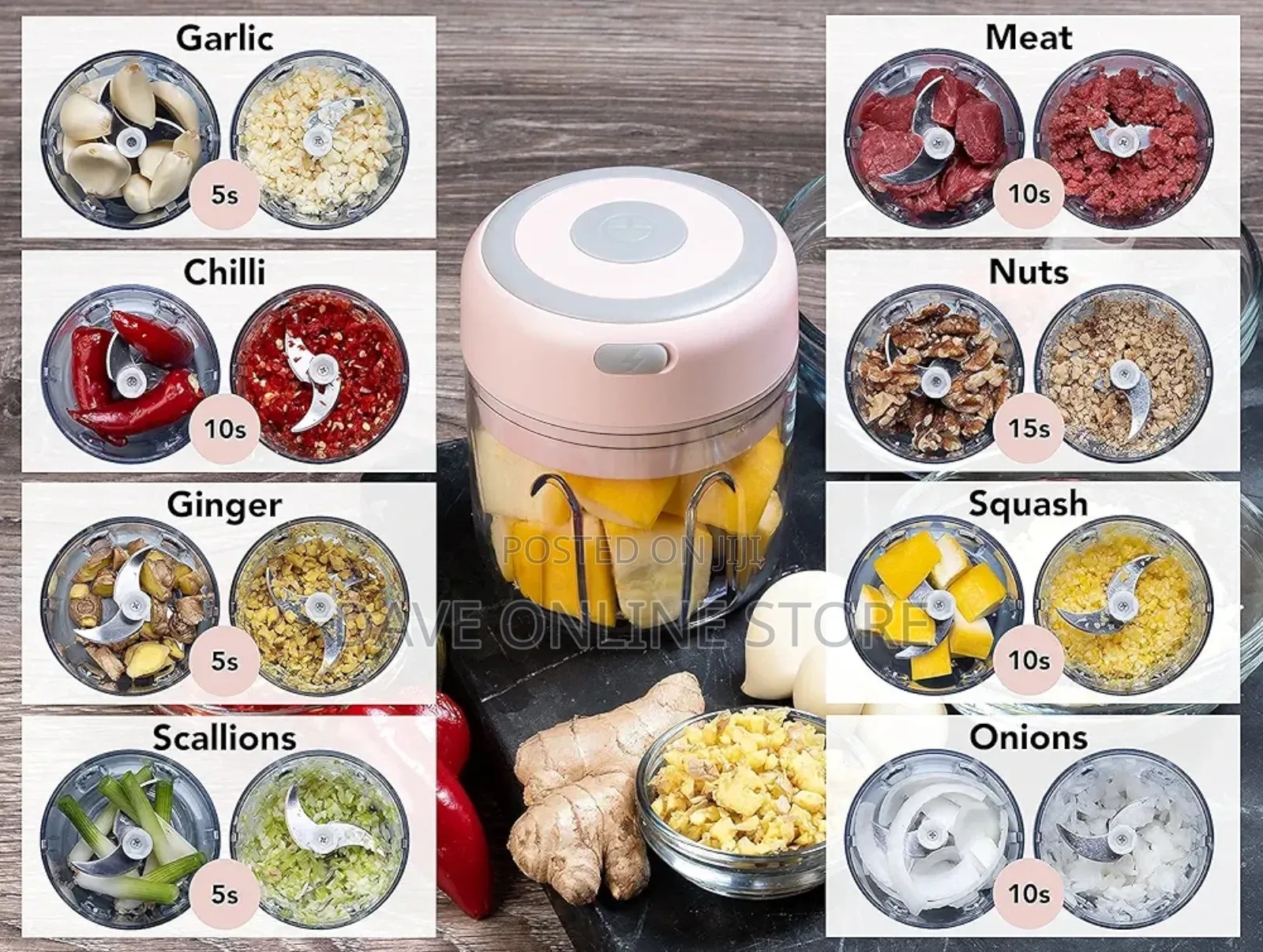 Cordless Mini Electric Food Garlic Chopper