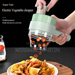 Portable 4 in 1 Electric Wireless Mini Garlic Onion Chopper