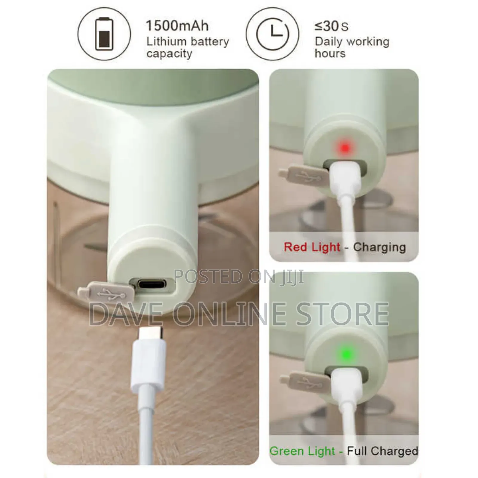 Rechargeable Electric Garlic Press, Wireless, Kitchen Mincer