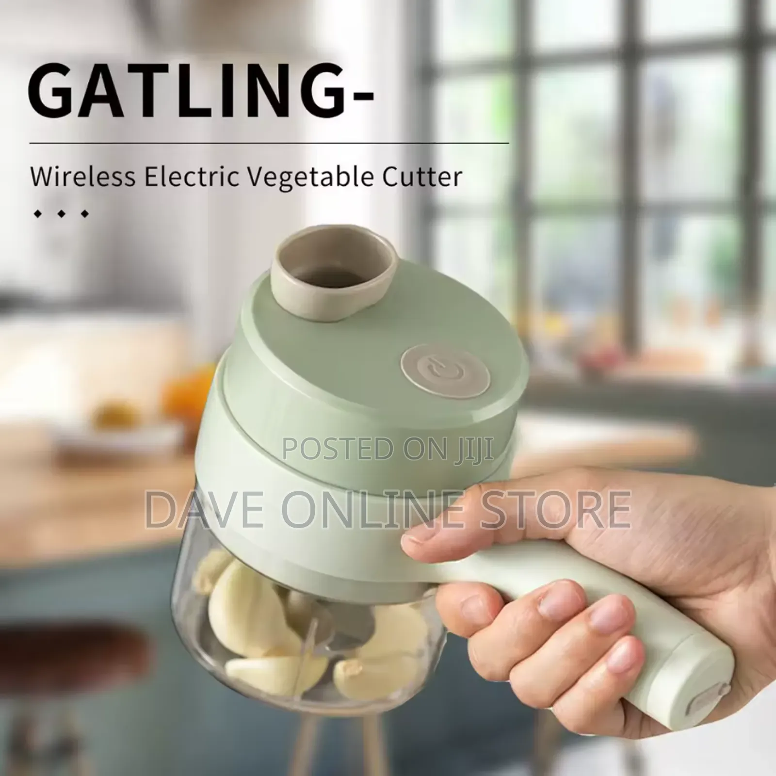 Rechargeable Electric Garlic Press, Wireless, Kitchen Mincer