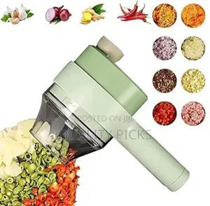 Portable Handheld Garlic Press Vegetable Slicer Cutter Set