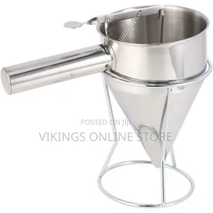 Donut Dispenser Cream Dosing Funnel for Sauce -Silver