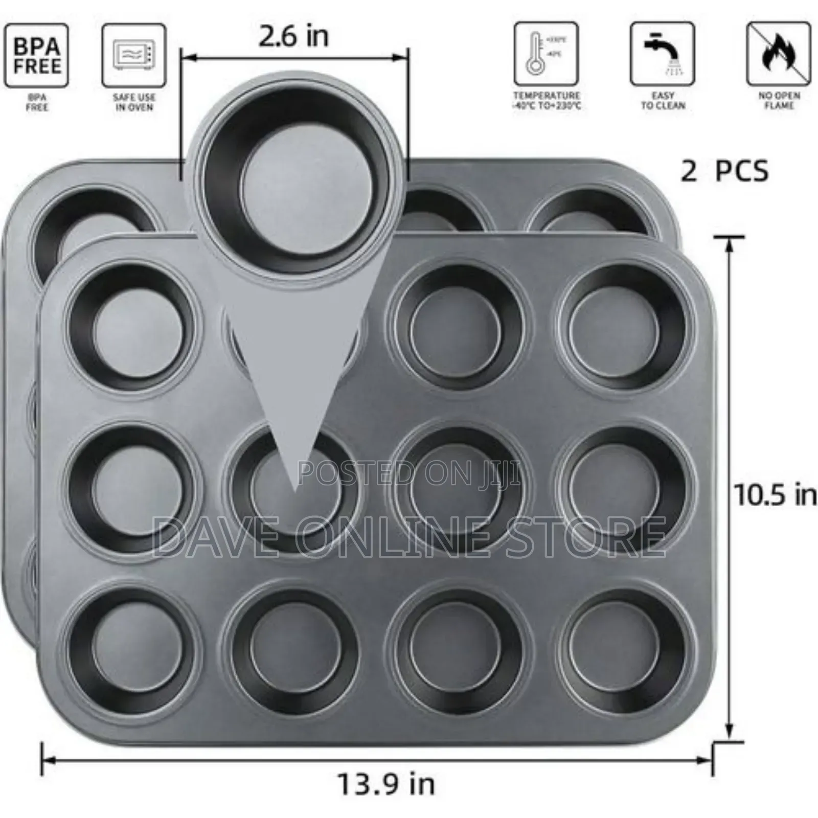 Muffin Pan, 12 Cupcake Pan, Muffin Tin,
