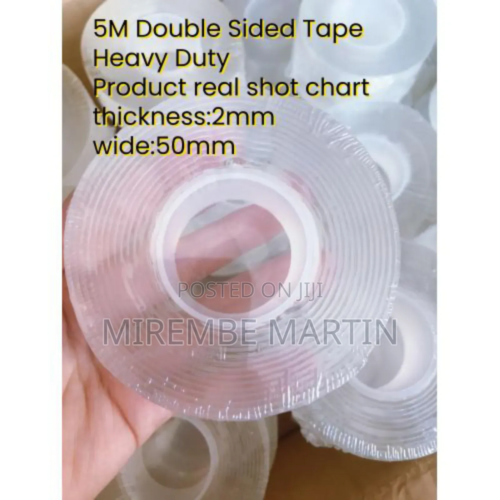 5M*5CM*2MM Double Sided Heavy Duty, Extra Large Nano Tape,