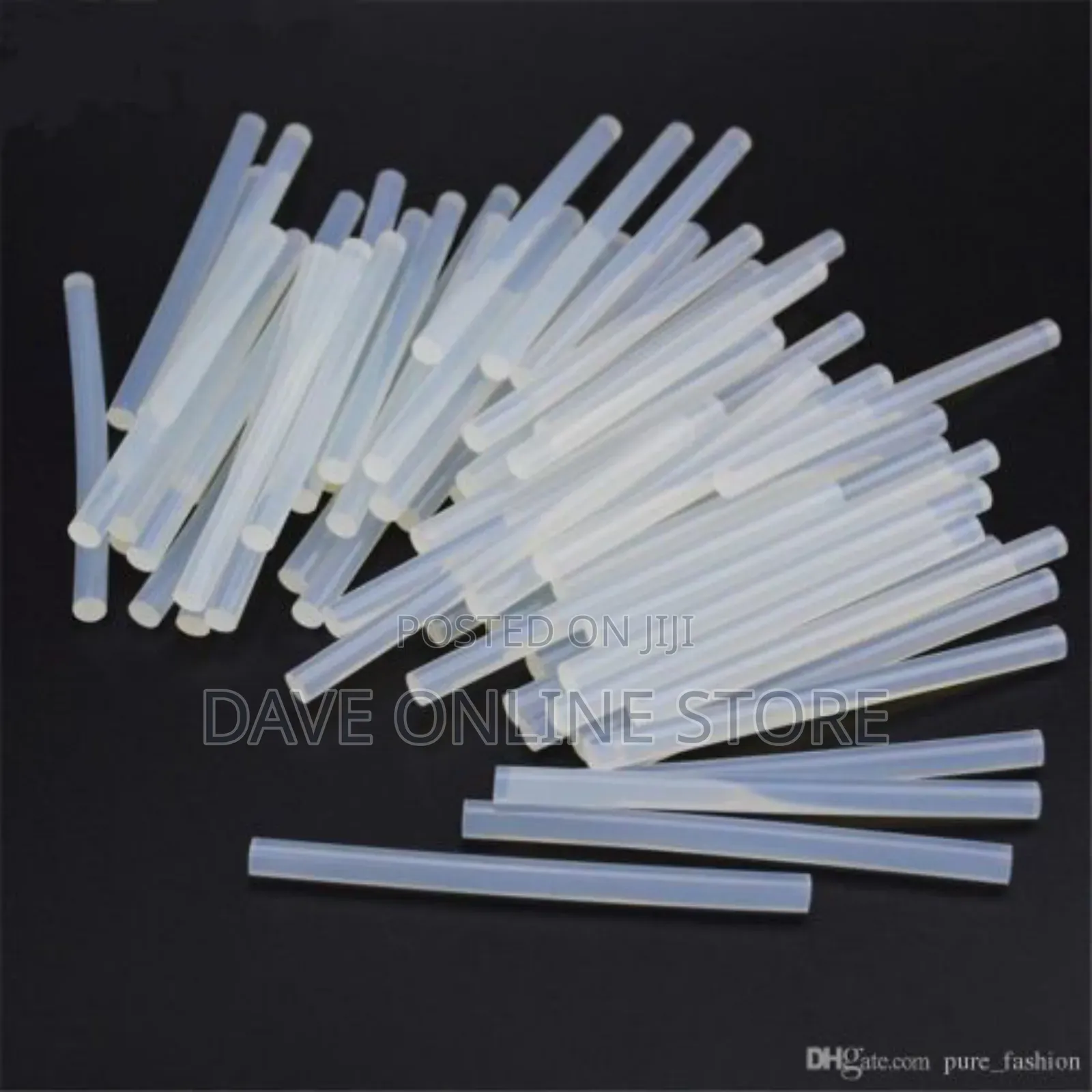 Hot Melt Glue Sticks - 50 Pcs, Transparent
