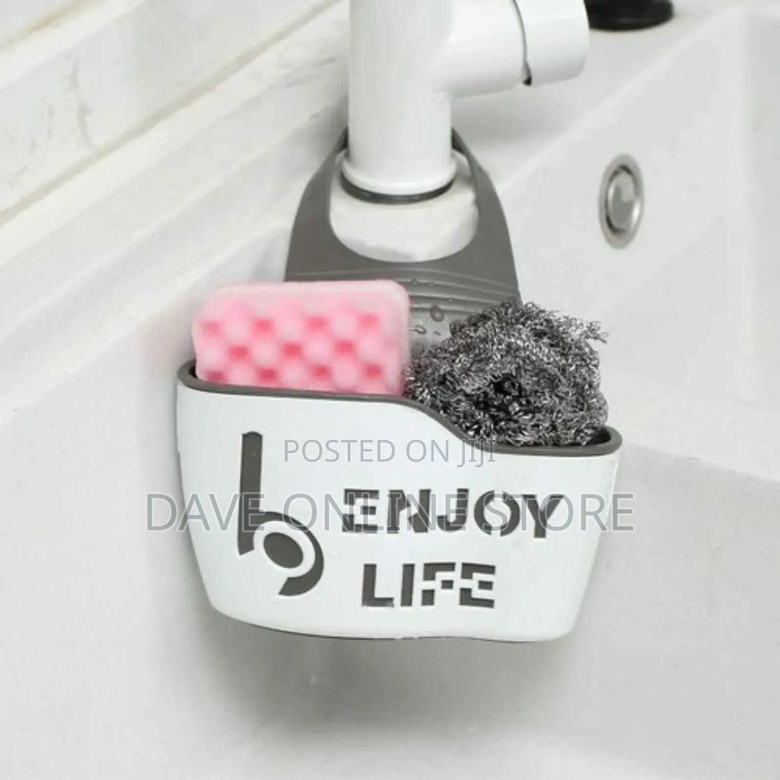 Kitchen Sink Caddy Sponge Plastic Soap Holder