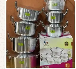 7 Piece Set of Aluminum Multipurpose Cooking and Serving