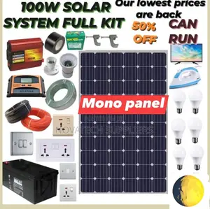 100W Complete Solar Power Set