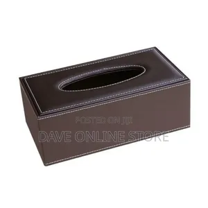 PU Leather Tissue Box Cover Office Home Car