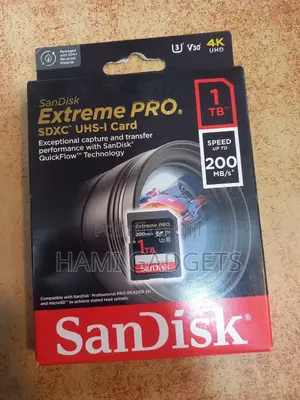 1tb Sandisk Extreme Pro SDXC UHS CARD Memorycard