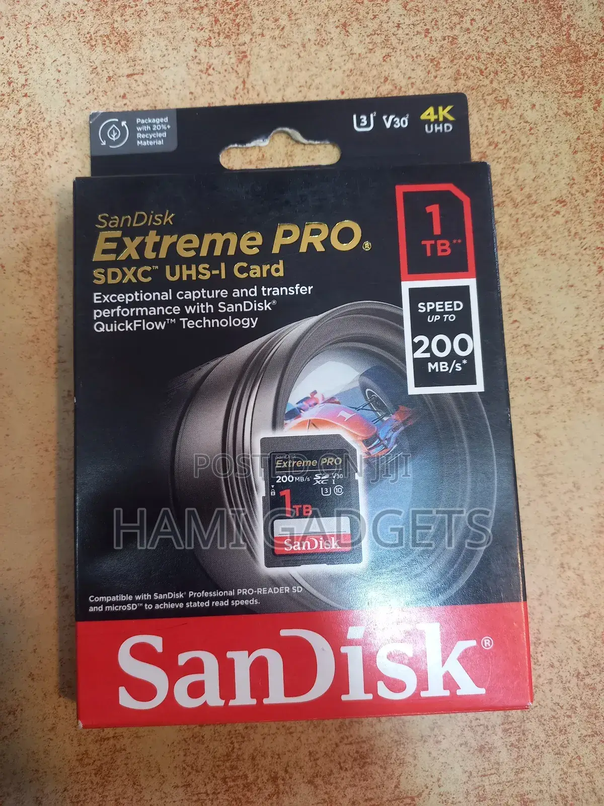 1tb Sandisk Extreme Pro SDXC UHS CARD Memorycard