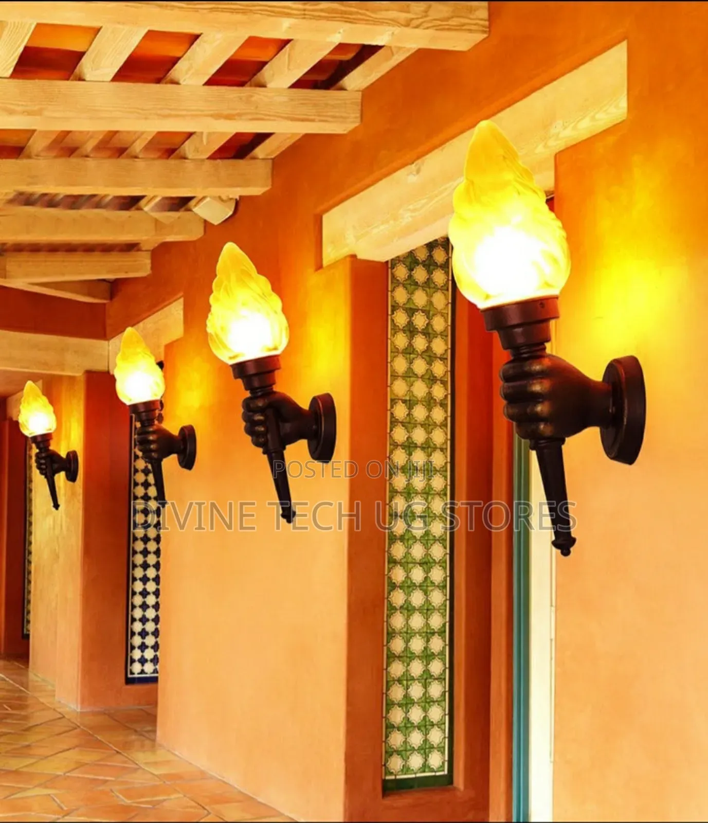 Wall Light Outdoor Waterproof Torch Arm Light