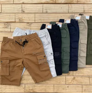 Formal Kaki Fit Cargo Tour Shorts