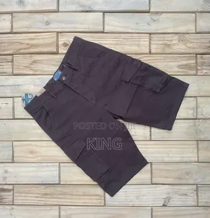 Potent Kaki Fit Cargo Tour Shorts