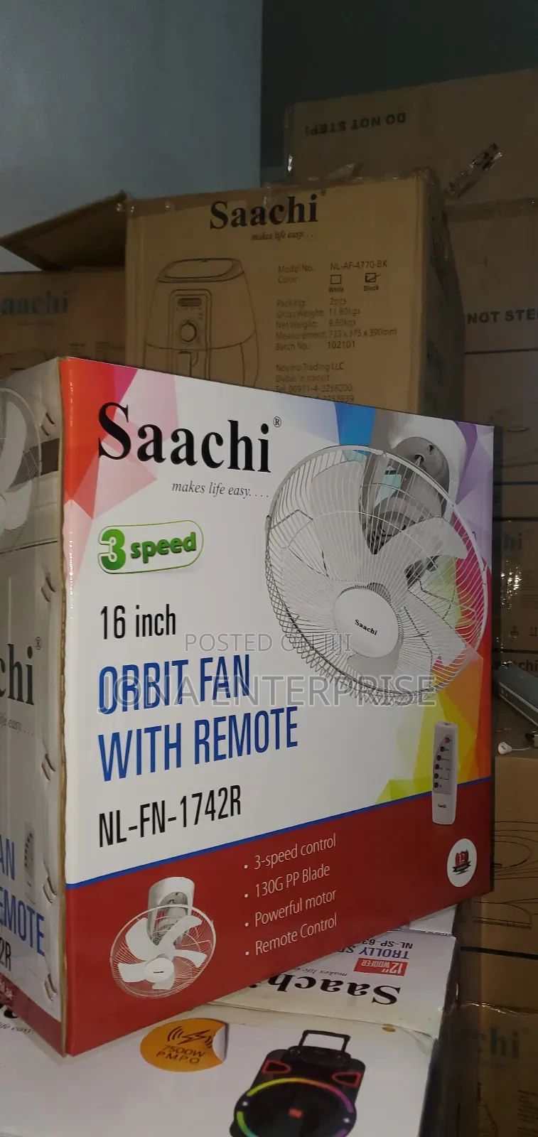 Saachi Ceiling Fan With Remote