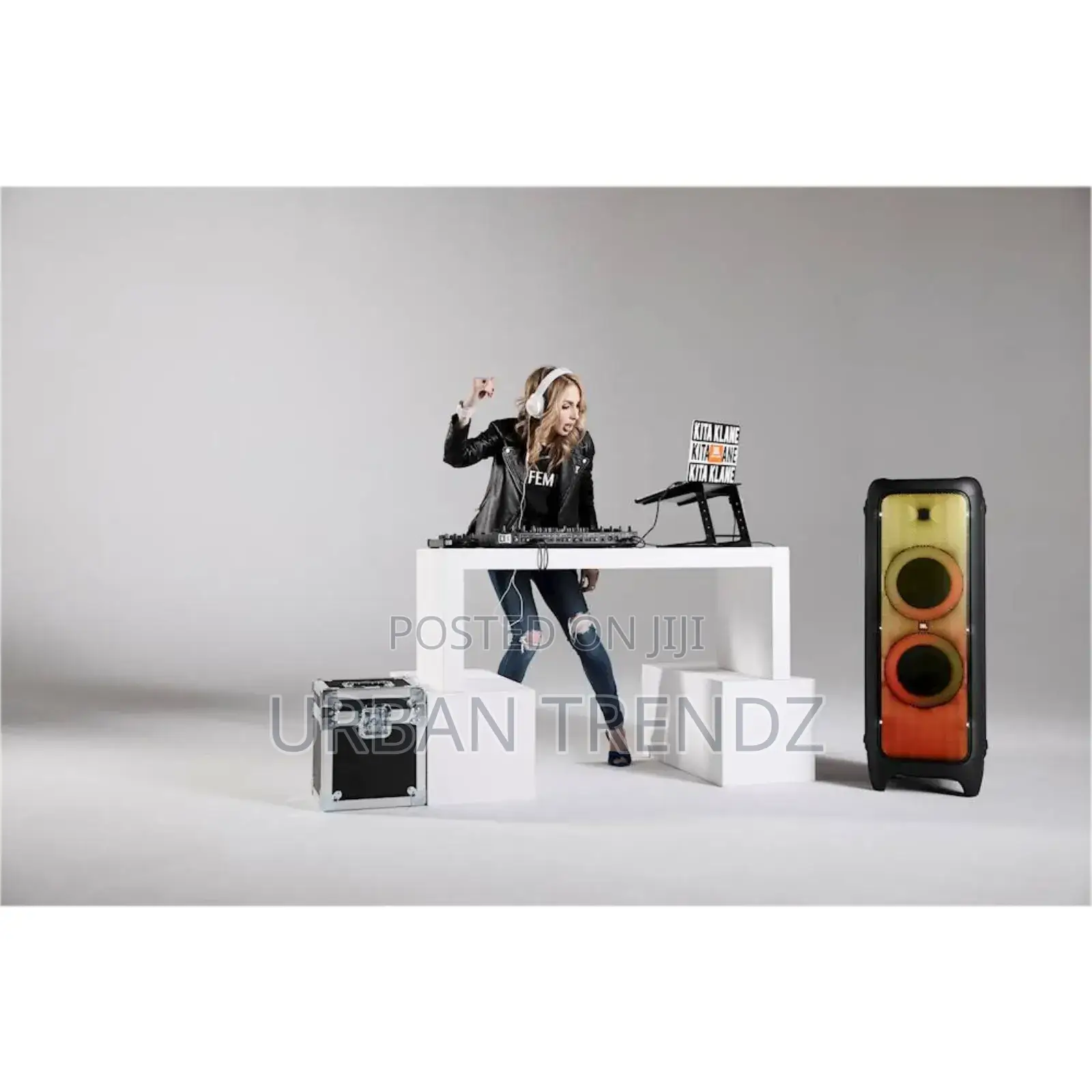JBL – Partybox 1000 Portable Bluetooth Speaker – Black