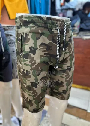 Simple Army Camouflage Shorts