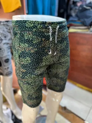 Genial Green Print Shorts