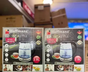 Hoffmans 2litres Glass Electric Kettle