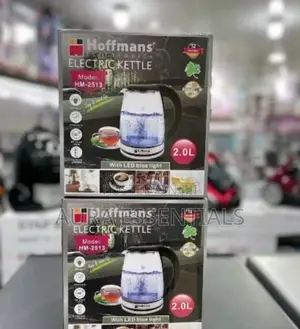 Hoffmans 2litres Glass Electric Kettle