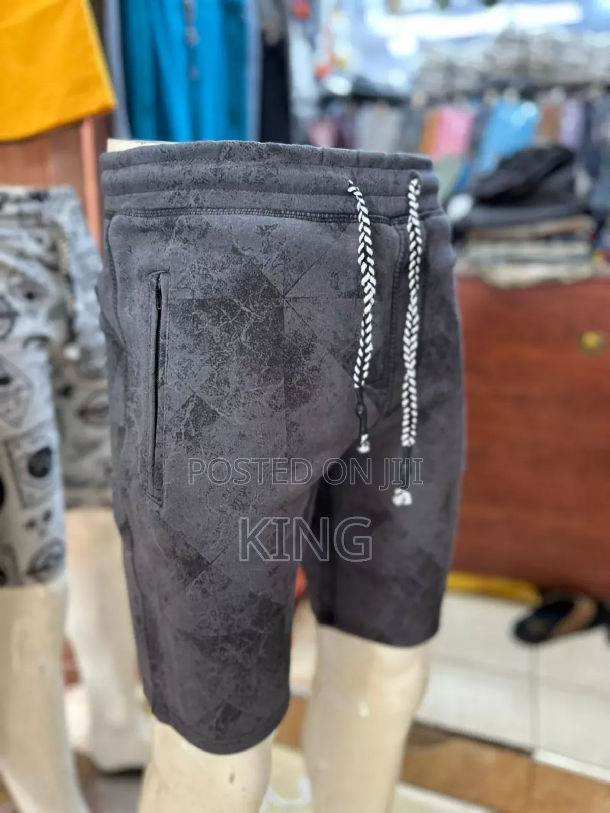 Well -Fitting Grey Brand Shorts