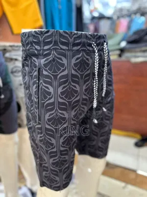 Elegant Grey Brand Shorts